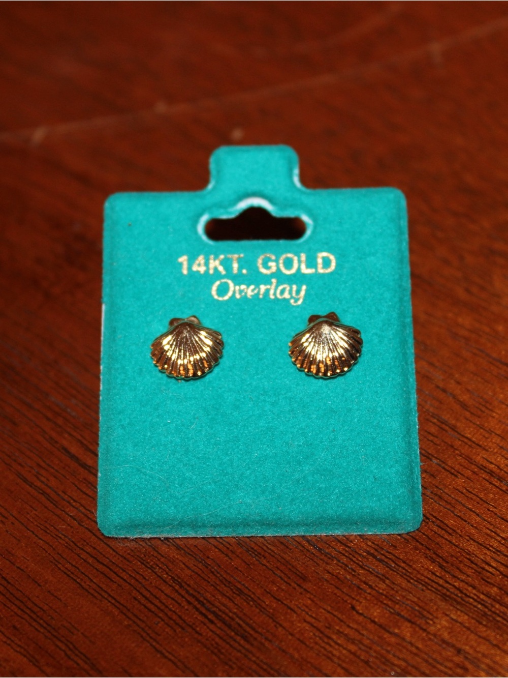 14K Gold Overlay Seashell Earrings | New | Beach Coastal Jewelry